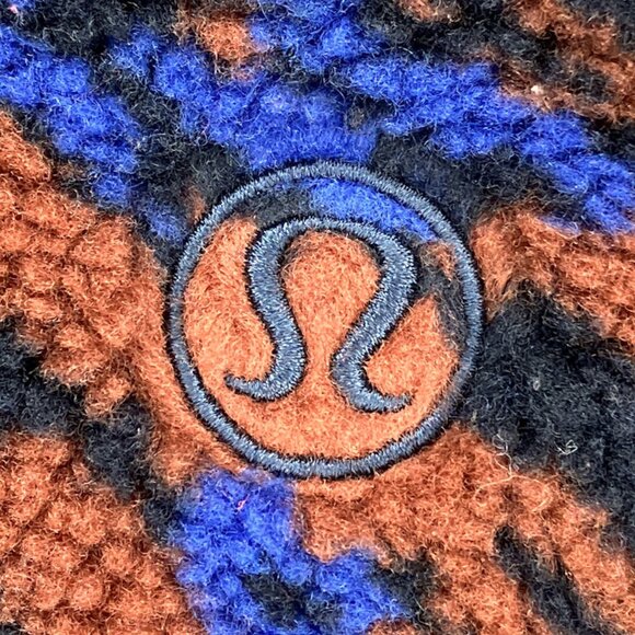 Lululemon XS Small Liquidize Camo Sherpa Scuba Oversized Fleece Pullover Jacket - Picture 3 of 6